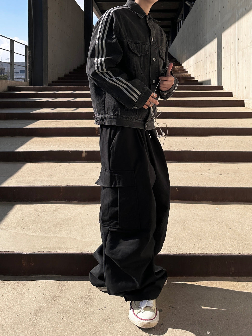 【DISCERNMENT】Dylan Parachute Balloon Cargo Pants DISCERNMENT (ディーサーメント) - ディランパラスーツバルーン
