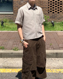 Roach cut cargo bermuda pants