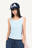 LA Boucle Lettering Flat Ball Cap