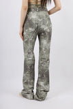 fade slit bootcut pants