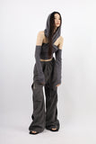 X Hood Bra Top Set