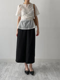 Earth Wrap See-Through Half Blouse