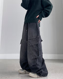 Tei Black String Cargo Denim