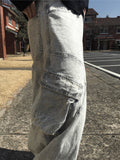 Lamuse Gray Cargo Curved Denim Pants