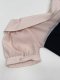 [Short Sleeve Version] Buttery Off-Shoulder Layered Blouse