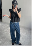 Angel Dot Sleeveless Blouse