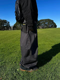 Ruin cut pintuck wide pants