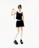Reversible Plaid Track Shorts