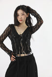 Awesome lace v-neck cardigan