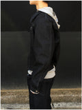 [SET] Aubert Non-Faded Wrap Denim Jacket