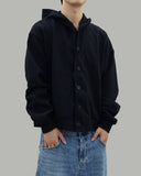 Rud double-button hooded zip-up
