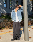 Para one-tuck slacks