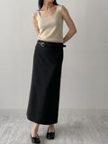Momo Square Neck Knit Sleeveless