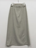 [SS] Bocashi Button Long Skirt