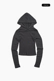 Veil modal hood long sleeve