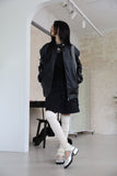 Leather padded jumper