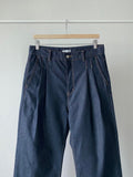 Two-Tuck Raw Wide Denim