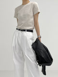 Peach Basic Short Sleeve T-Shirt