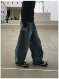 Arne Button Fly Curved Denim Pants
