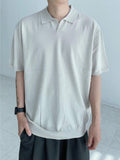 SS Comfort Half Open Collar Knit