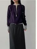 Hachi Raglan Knit Zip-Up Cardigan