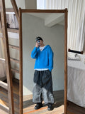Over Hood V Knit