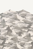 Camo print oversized t-shirt