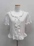 Lily Frill Short Sleeve Blouse
