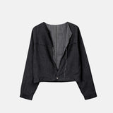 Sun Linen Cut Off Jacket