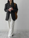 Timber Unbalanced Loose Fit Single Jacket