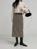 Ronta Unbalance Wool Crop Knit