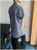 Ruin Stripe Linen Short Sleeve Shirt