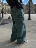 Tune denim wide pants