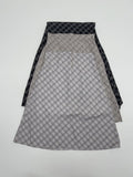 Tartan Check A-Line Midi Skirt