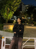 Pink Teen Black Washed Denim