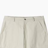 Rough-cut Bermuda shorts