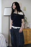 Low mesh off tee