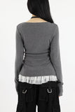 Louis wrinkle pintuck cardigan