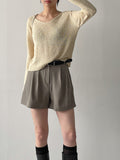 Tail Sheep V-Neck Loose Fit Knit