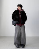 Beryl Gray Wide Denim