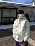 Whitey Fork Leather Hood Jumper