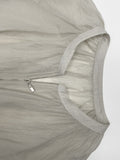 Waltz See-through Zip-up Blouse