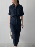 [SET] Stitch Linen Silky Two-Piece