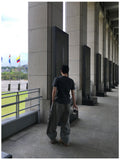 Finer Shoulder Panel Washed Short Sleeve T-shirt