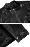 LEATHER BIKER JACKET