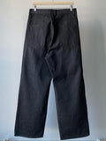 Two Pleat Black Denim