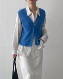 Billy V-neck Knit Vest