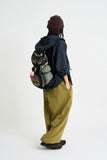 Micro check hood shirt