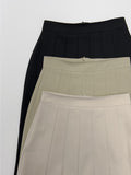 Doe Pleated Long Skirt