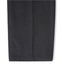 Striped wool wide slacks